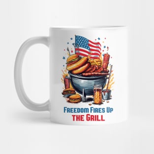 Freedom Fires Up the Grill T-Shirt | Ignite Your 4th of July Celebrations Mug